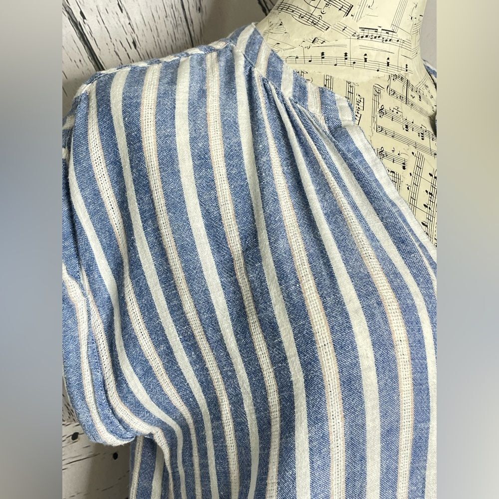 Rails Emma Mykonos Stripe Linen Blend Mini Dress … - image 4